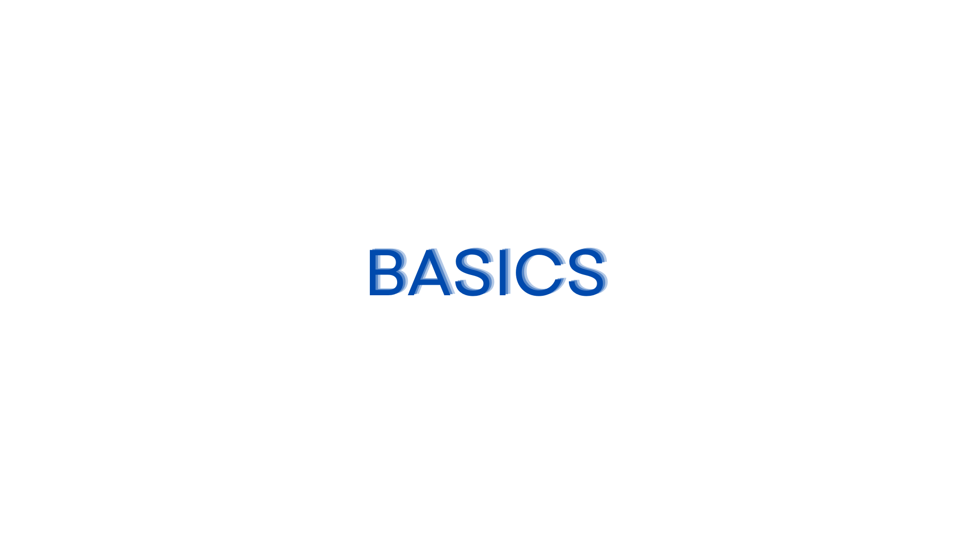 2. Basics
